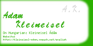 adam kleineisel business card