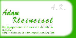 adam kleineisel business card